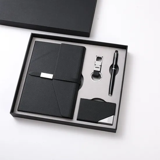 Premium Keychain, Notebook, Metal Pen, Card Holder Custom Corporate Gift Set 
