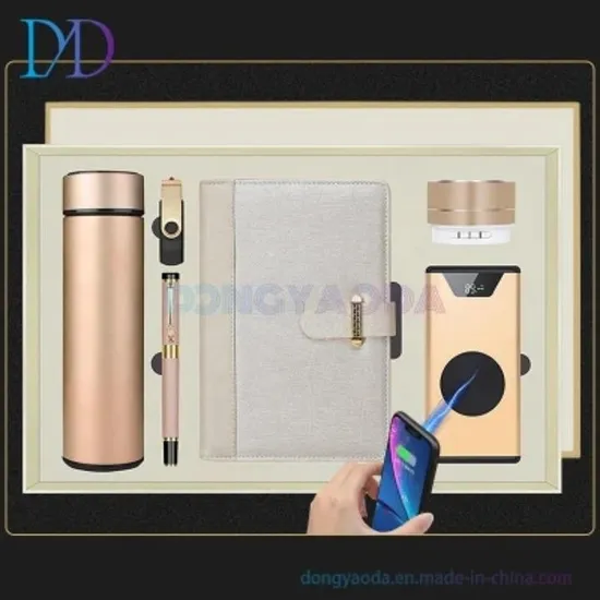 2024 Custom Logo Key Chain&Vacuum Cup&Pen&PU Notebook Gift Set 