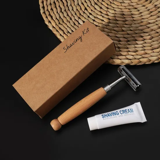 Bamboo Handle Shaving Razordouble Stainless Steel Edge Shaverswooden Shaving Razor 