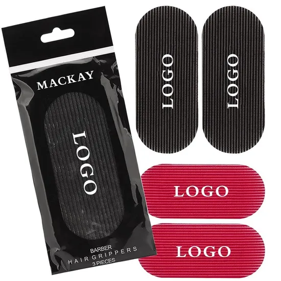 Custom Logo Barber Hair Grippers Nylon Hairbands Bareber Tools Headdress for Hair Holder Grips Hair Stickers 