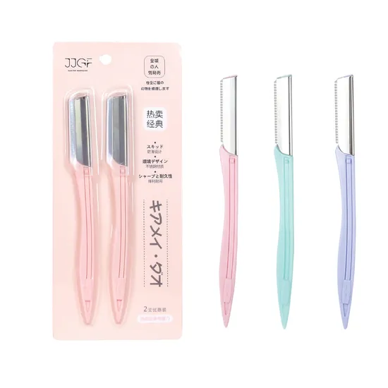 Popular Eyebrow Knife with Comb Grooming Razors Eyebrow Trimmer Razor for Women Xr