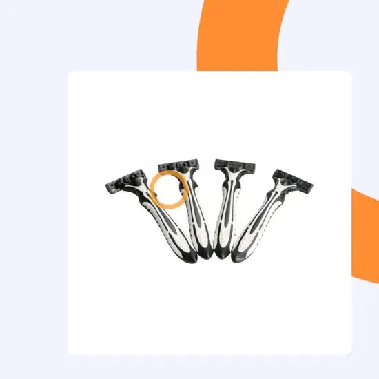 D323L Triple Blade Feature and Men Gender Face Use Disposable Straight Razor 