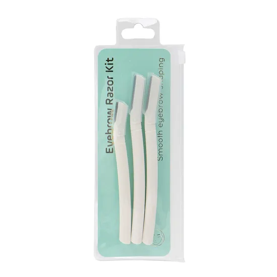 Amazon Beauty Tools Eyebrow Razor Kit Women Face Razor Eyebrow Scissors with Comb 