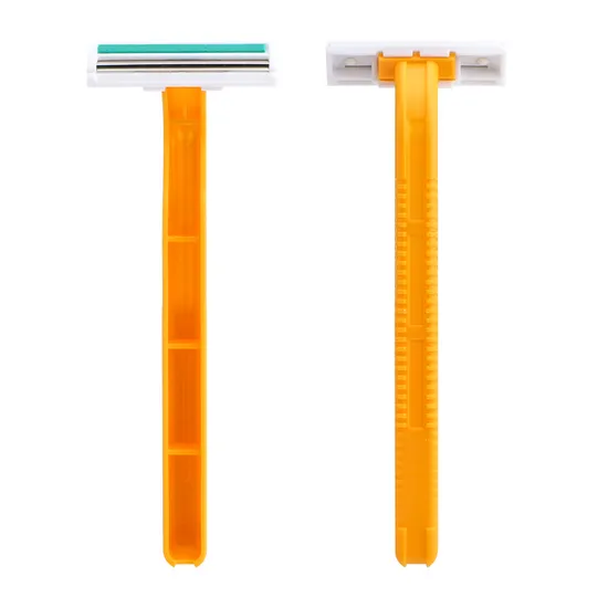 D205L High Quality Private Label Twin Blade Disposable Shaving Razor with Sweden Stainless Steel 