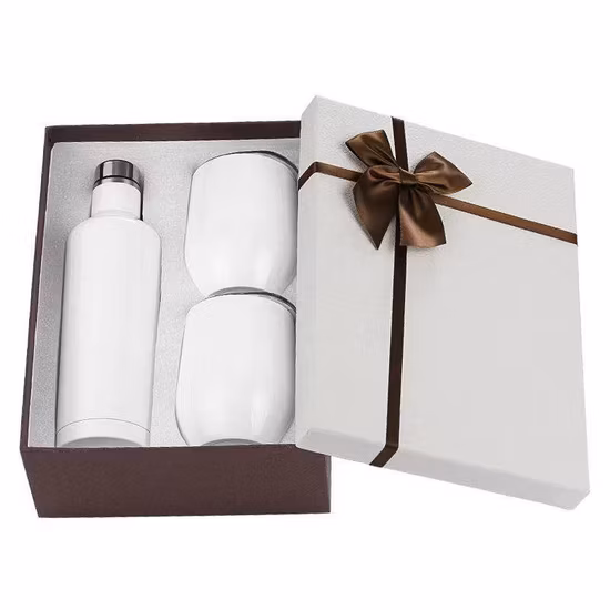 Double Wall Stainless Steel Vacuum Flask Gift Set